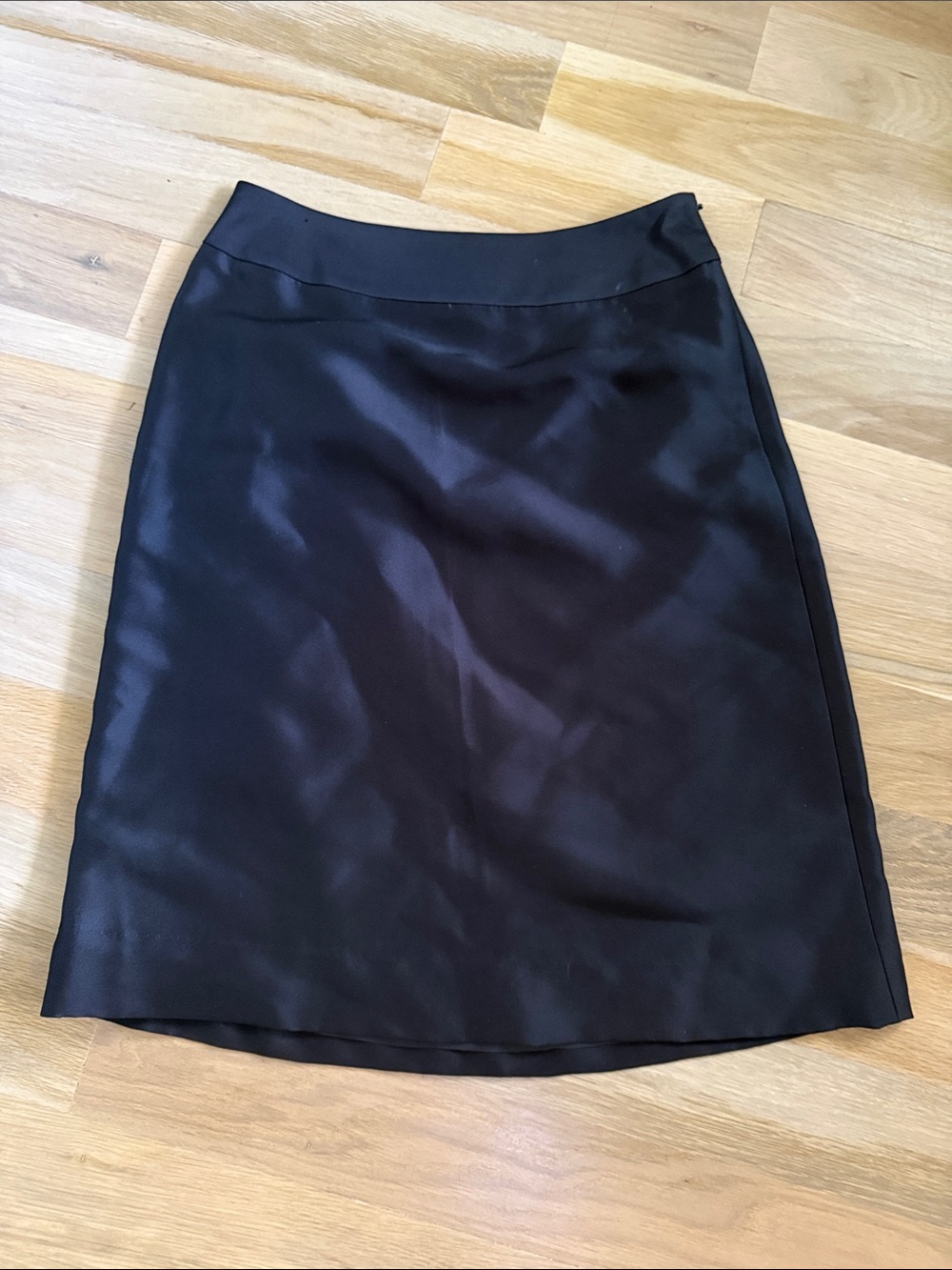Ann Taylor Black Silk Skirt
